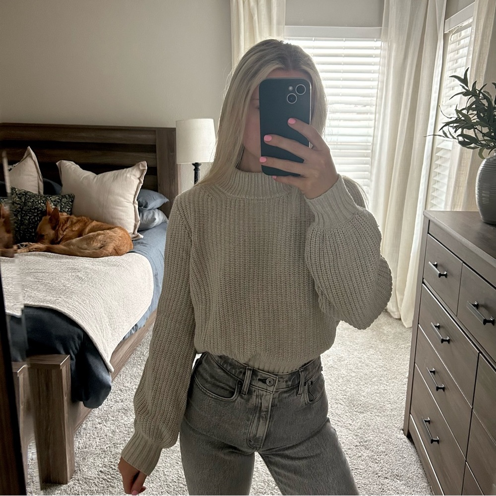 Abercrombie & Fitch Mock Neck Sweater
